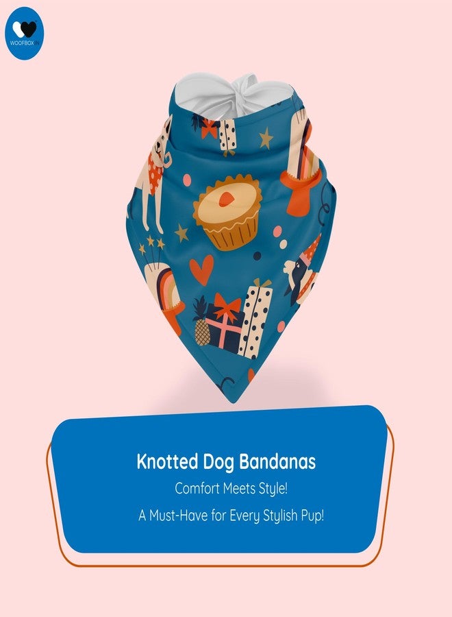 دبليو W تقدم كعكة عيد ميلاد وأكثر | وشاح باندانا أنيق وجميل للكلاب، مثالي للاحتفال بعيد ميلاد كلبك. مقاس واحد يناسب الجميع. - Image 2